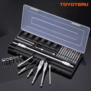 Screwdriver Bit Set 27-piece Includes Drill Bits used for Steel, Wood & Tile NEW